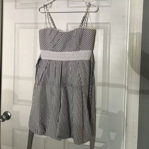 pinstripe dress